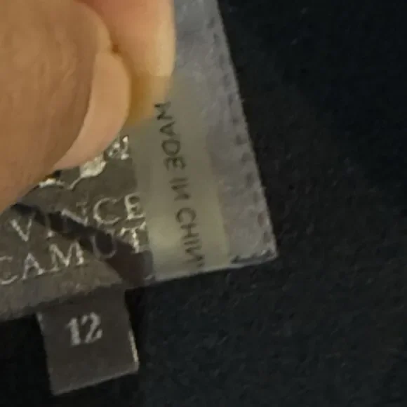 Vince Camuto Black Blazer Women Size 12 One Button Lined Career Jacket - Picture 16 of 16